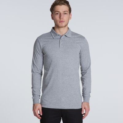 AS Colour Mens Chad Longsleeve Polo Thumbnail